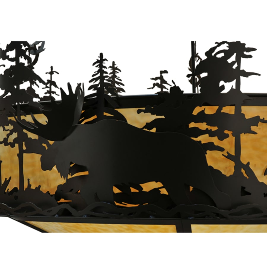Moose At Dusk 6-Light 56" Wide Pendant
