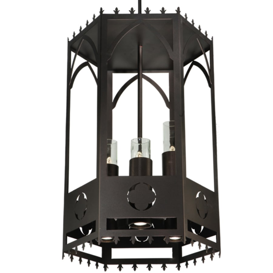 Woolf 3-Light 24" Wide Pillar Candle Pendant detail view 3