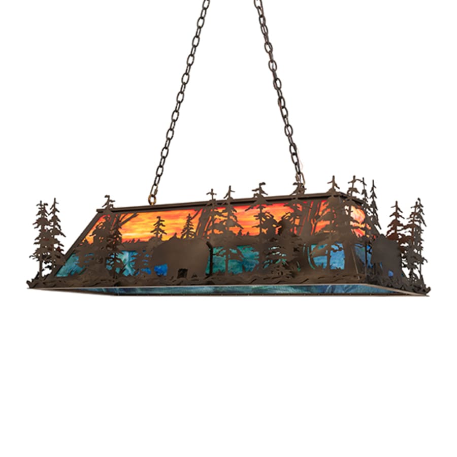 Long Bear 6-Light 50" Wide Linear Pendant