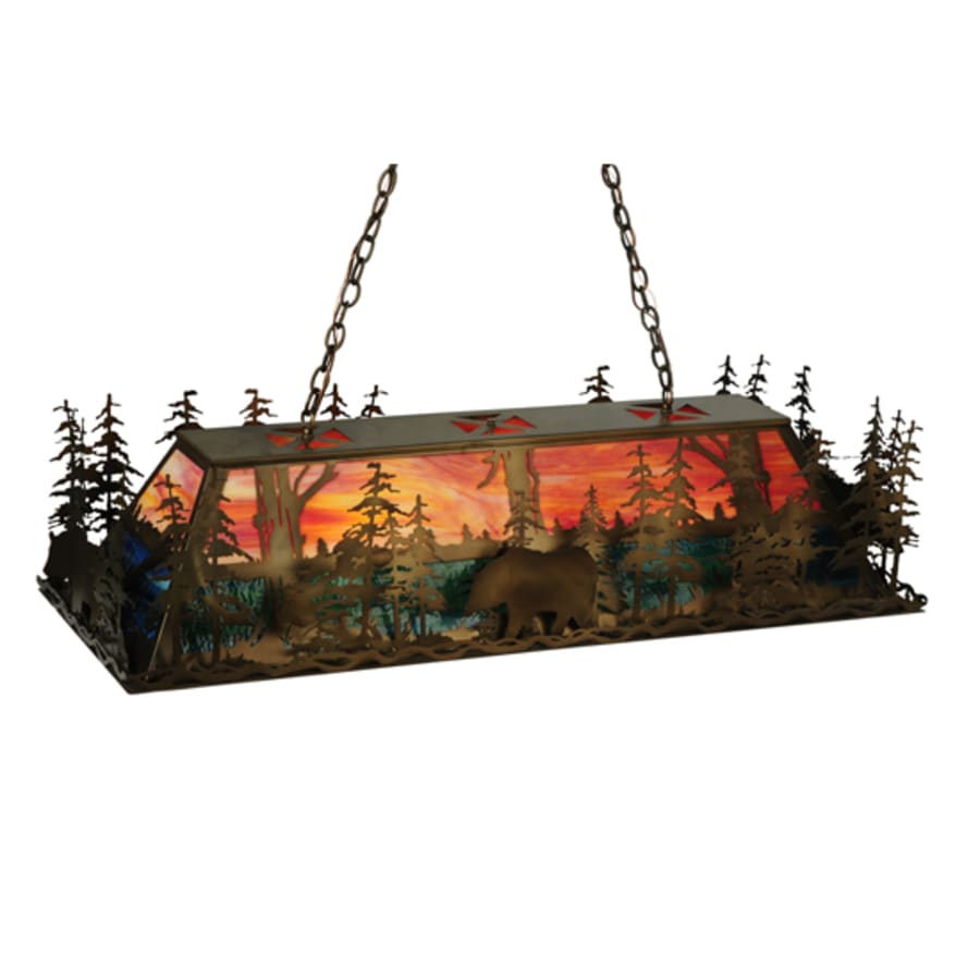 Long Bear 6-Light 50" Wide Linear Pendant