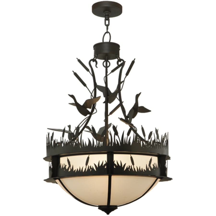 Ducks in Flight 4-Light 24" Wide Pendant