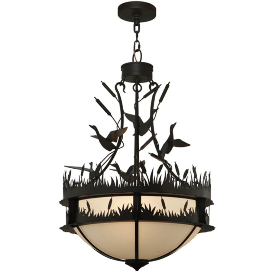Ducks in Flight 4-Light 24" Wide Pendant