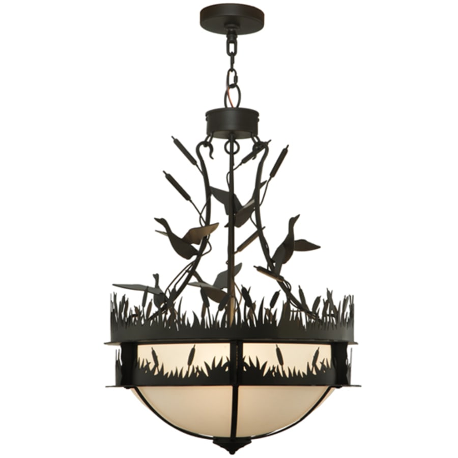 Ducks in Flight 4-Light 24" Wide Pendant