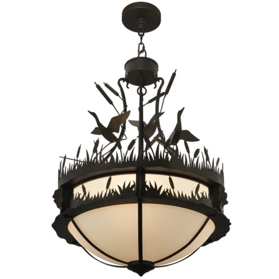 Ducks in Flight 4-Light 24" Wide Pendant
