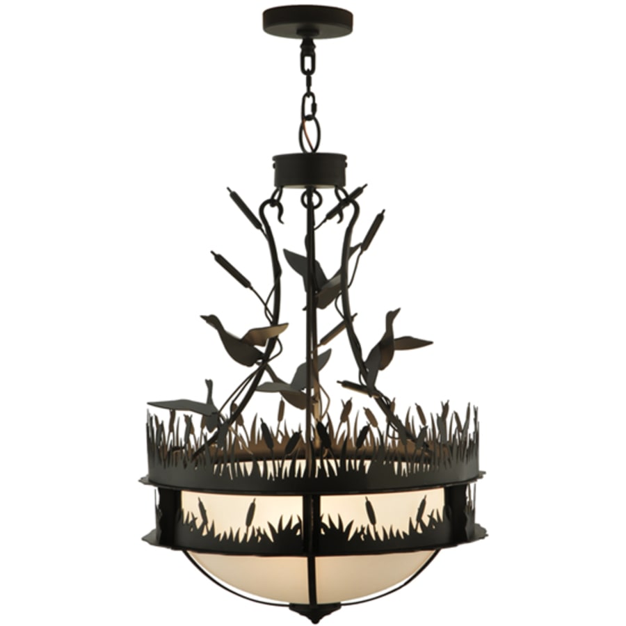 Ducks in Flight 4-Light 24" Wide Pendant
