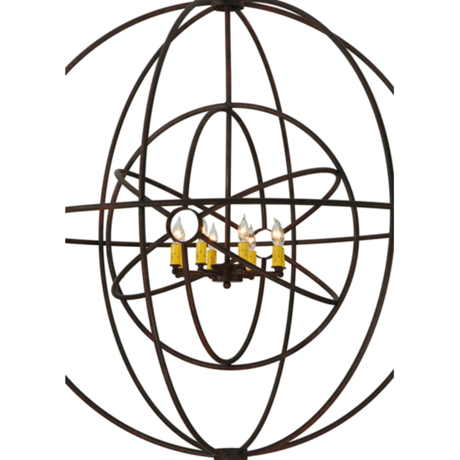 Atom Enerjisi 8-Light 43" Wide Taper Candle Pendant