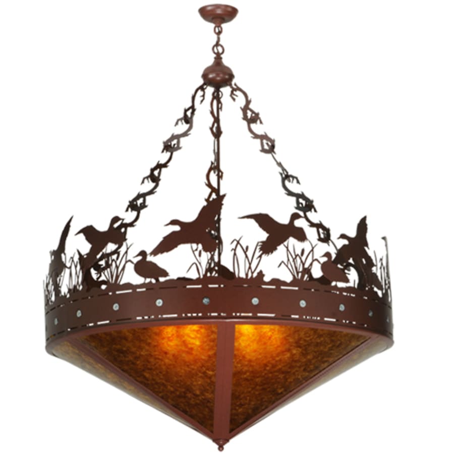Ducks in Flight 6-Light 42" Wide Pendant