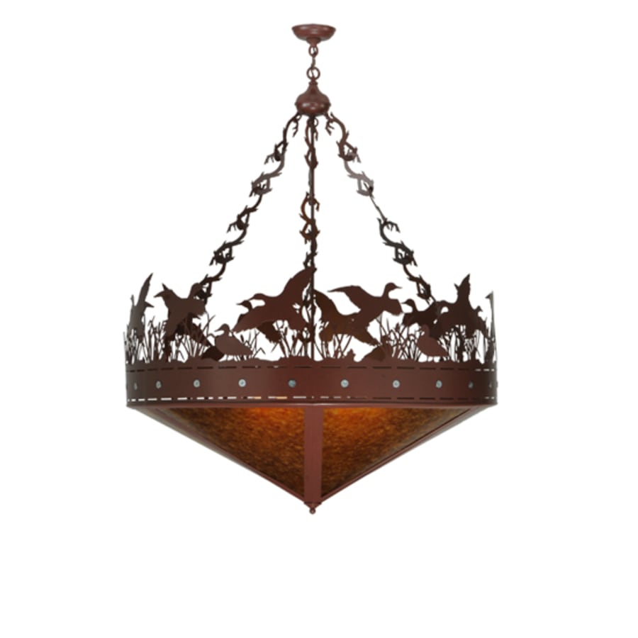 Ducks in Flight 6-Light 42" Wide Pendant