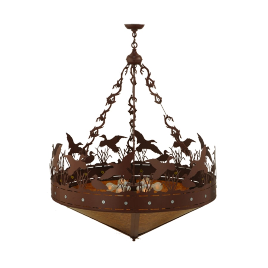 Ducks in Flight 6-Light 42" Wide Pendant