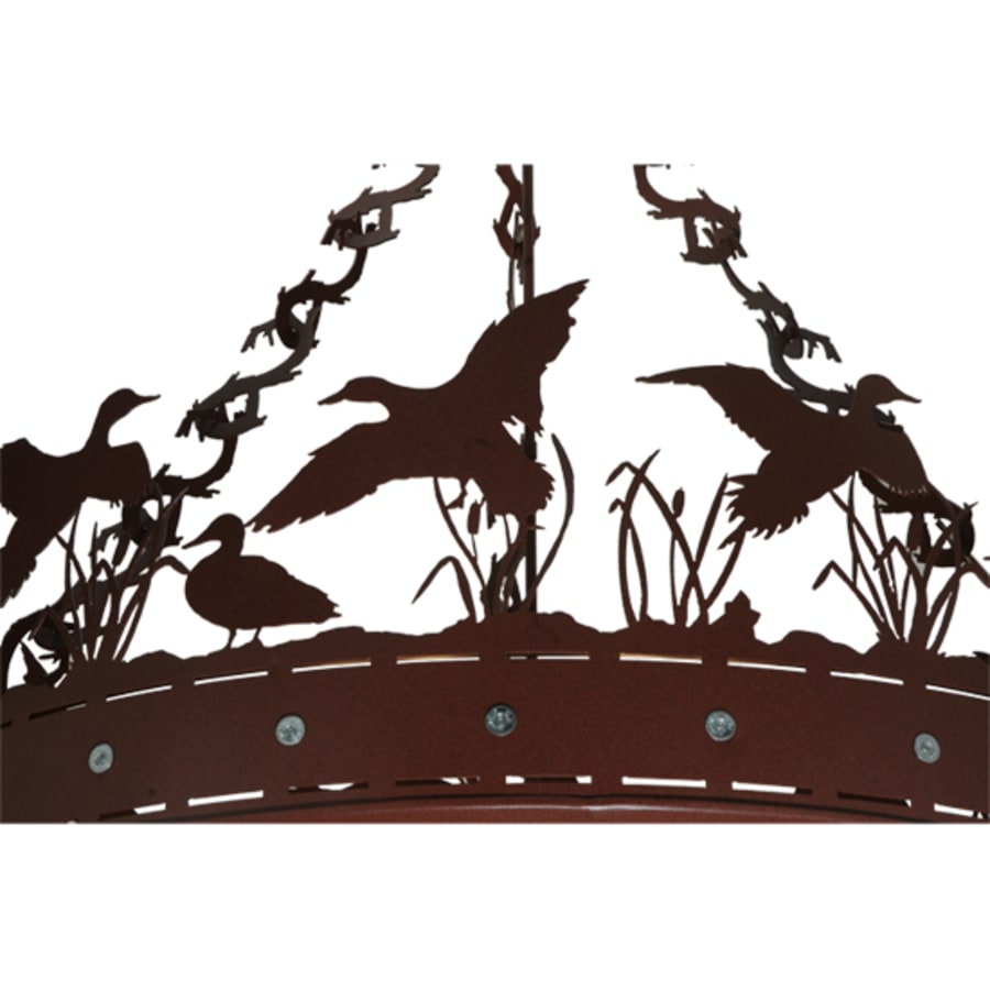 Ducks in Flight 6-Light 42" Wide Pendant