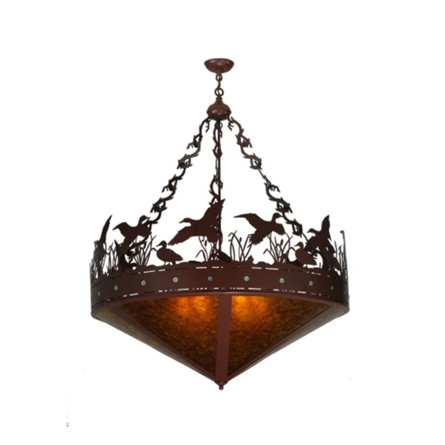 Ducks in Flight 6-Light 42" Wide Pendant