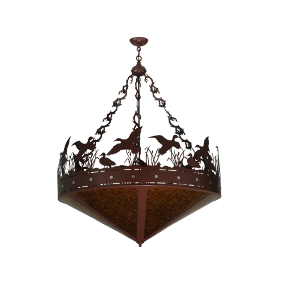 Ducks in Flight 6-Light 42" Wide Pendant