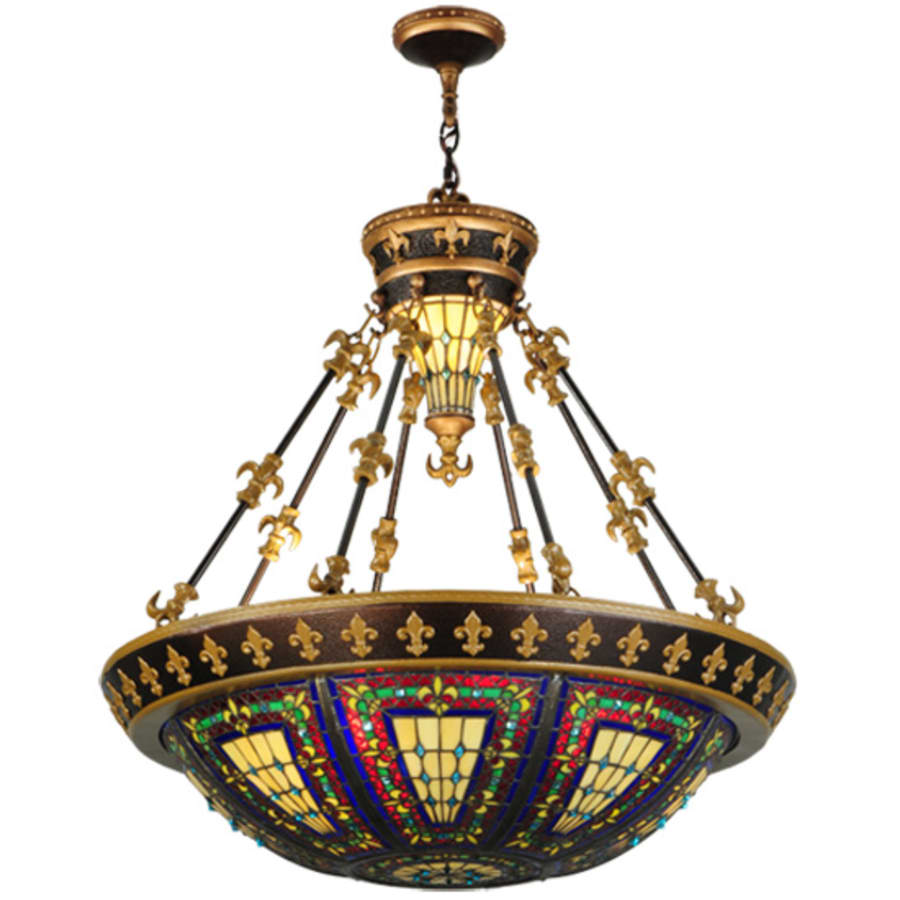 Fleur-de-lis 3-Light 28" Wide Pendant
