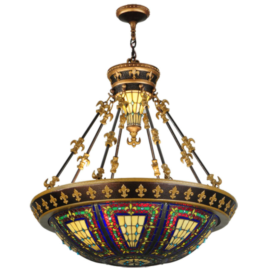 Fleur-de-lis 3-Light 28" Wide Pendant