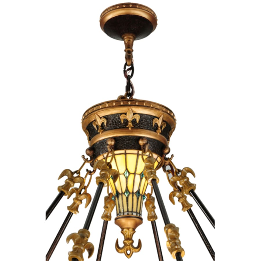 Fleur-de-lis 3-Light 28" Wide Pendant
