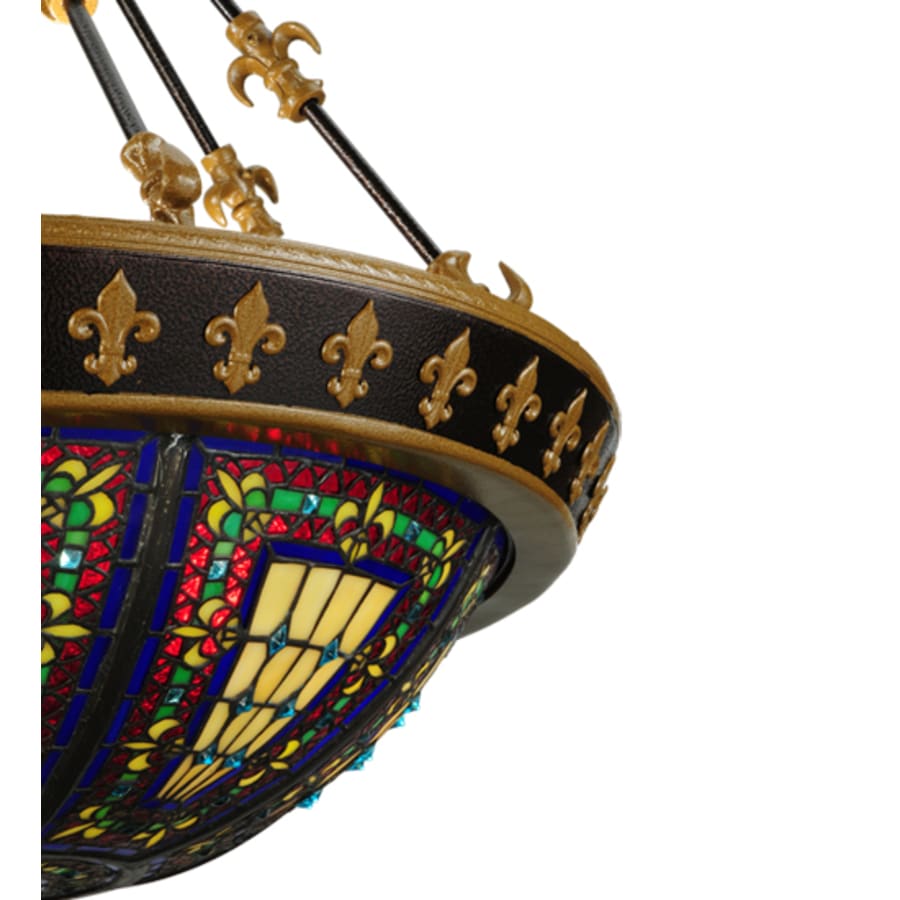 Fleur-de-lis 3-Light 28" Wide Pendant