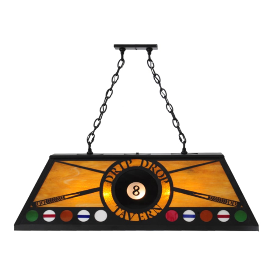 Personalized 9-Light 39" Wide Billiard Linear Pendant