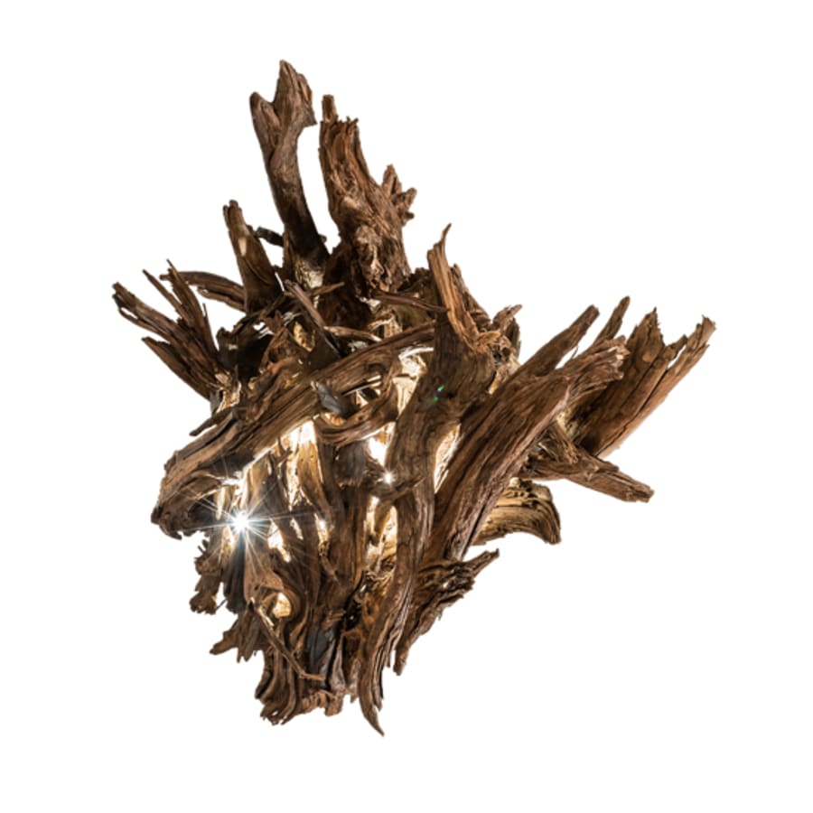 Driftwood 38" Wide Abstract Pendant detail view 9