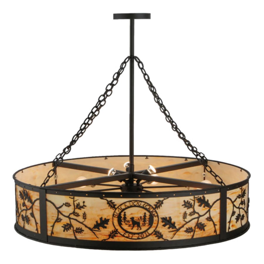 Personalized 6-Light 45" Wide Suspension Pendant