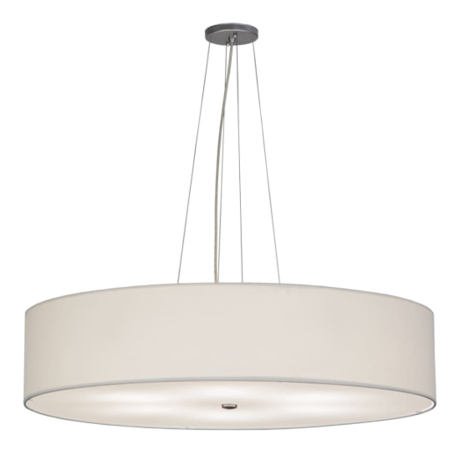 Close-up angle of Cilindro 6 Light 36" Wide Suspension Pendant showing form and material detail