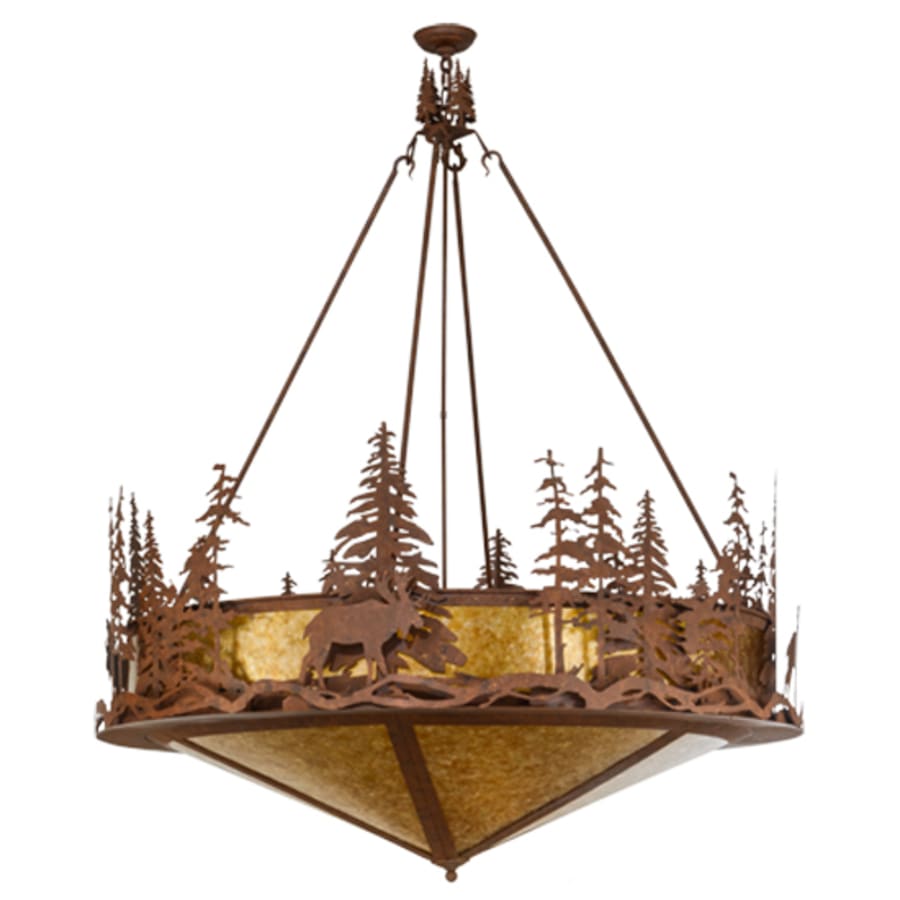 Moose At Dusk 6-Light 54" Wide Pendant