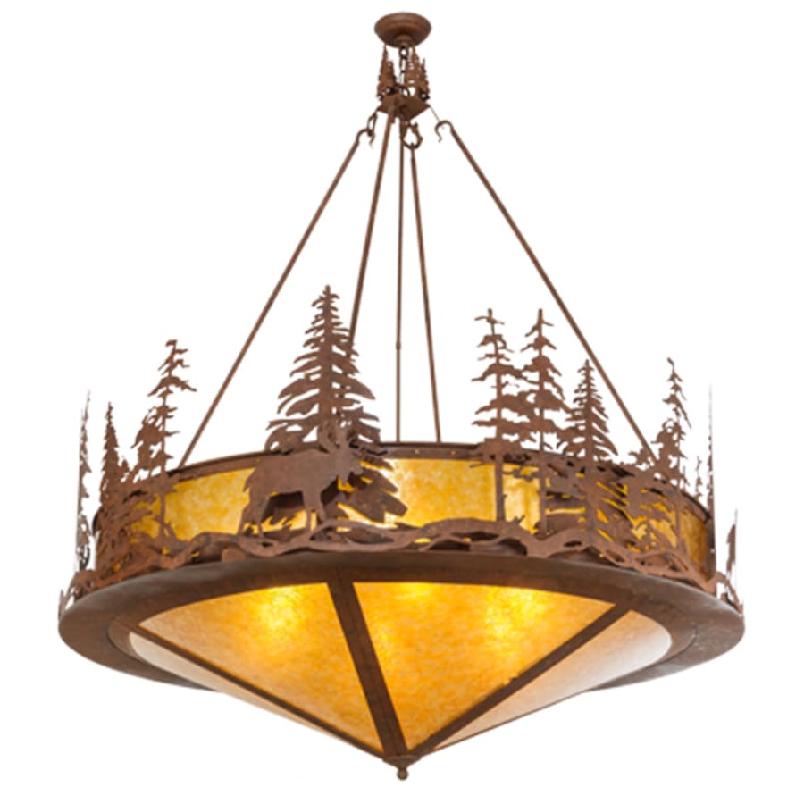 Moose At Dusk 6-Light 54" Wide Pendant
