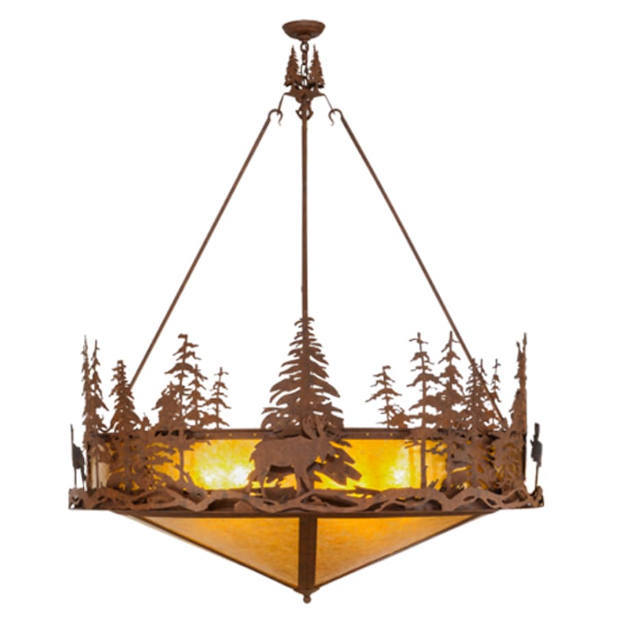 Moose At Dusk 6-Light 54" Wide Pendant