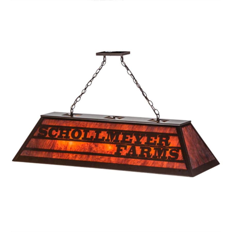 Personalized 9-Light 48" Wide Linear Pendant