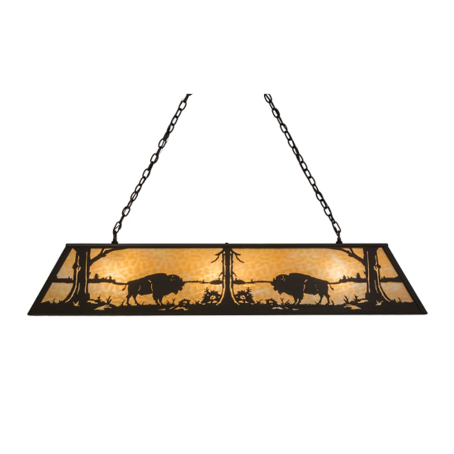 Buffalo At Lake 9-Light 60" Wide Linear Pendant