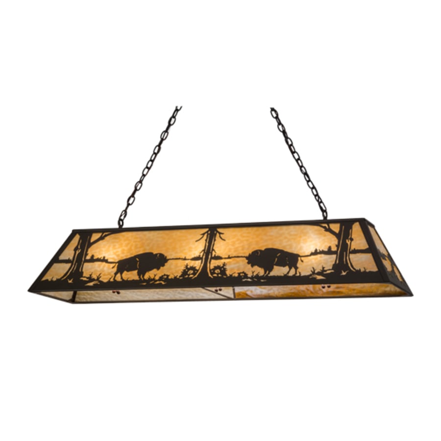 Buffalo At Lake 9-Light 60" Wide Linear Pendant