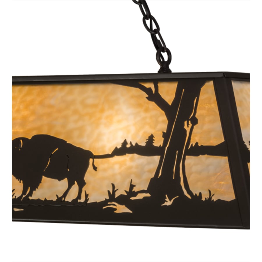 Buffalo At Lake 9-Light 60" Wide Linear Pendant