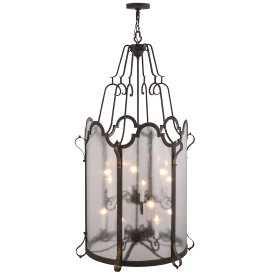 Dubrek 12-Light 33" Wide Taper Candle Pendant