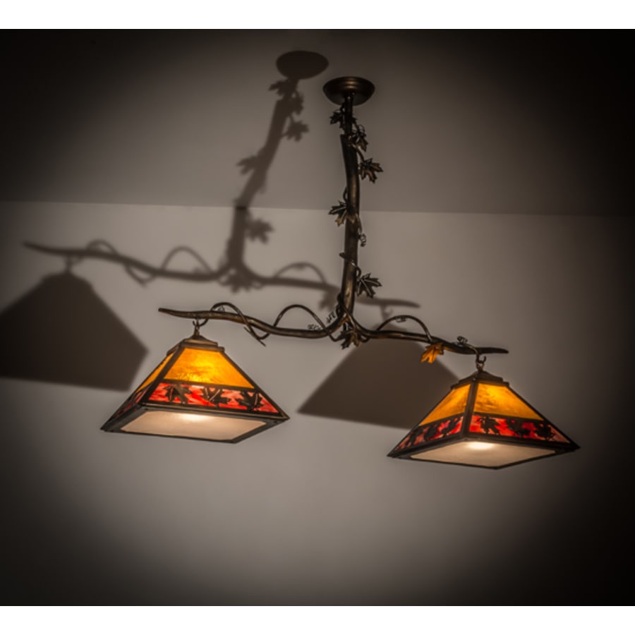 Maple Leaf 2-Light 42" Wide Linear Pendant