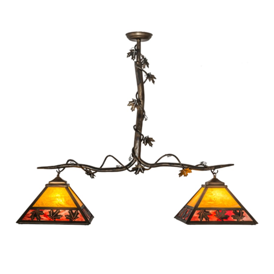 Maple Leaf 2-Light 42" Wide Linear Pendant