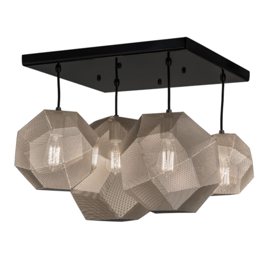 Nidos Struttura 4-Light 30" Wide Abstract Pendant Light