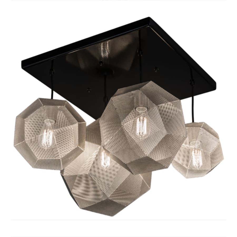 Nidos Struttura 4-Light 30" Wide Abstract Pendant Light