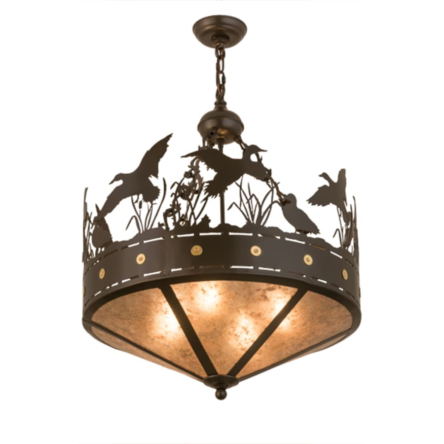Ducks in Flight 4-Light 24" Wide Pendant