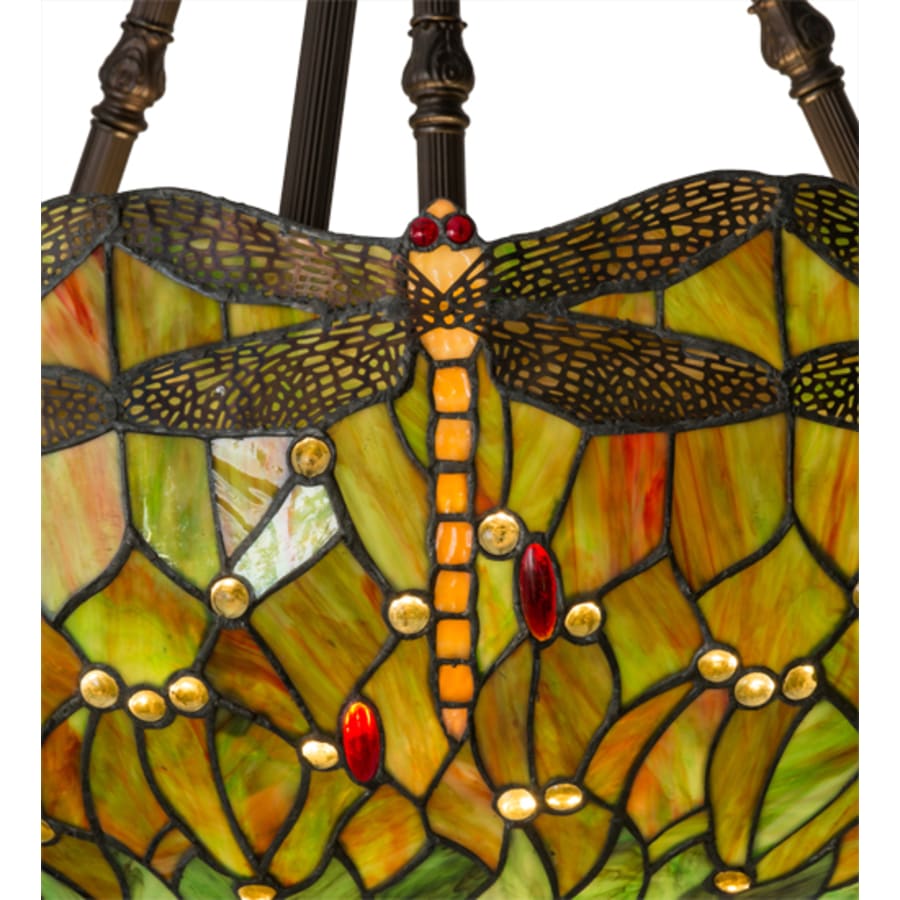 Tiffany Hanginghead Dragonfly 4-Light 38" Wide Pendant