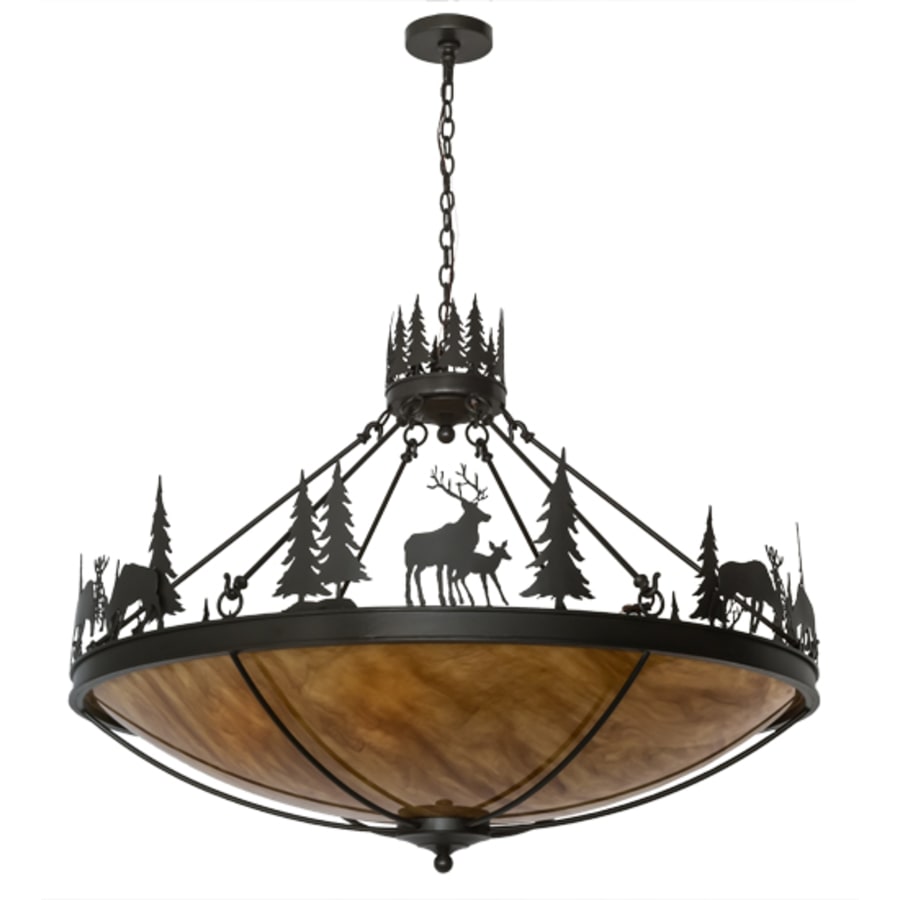 Deer Family 8-Light 48" Wide Pendant
