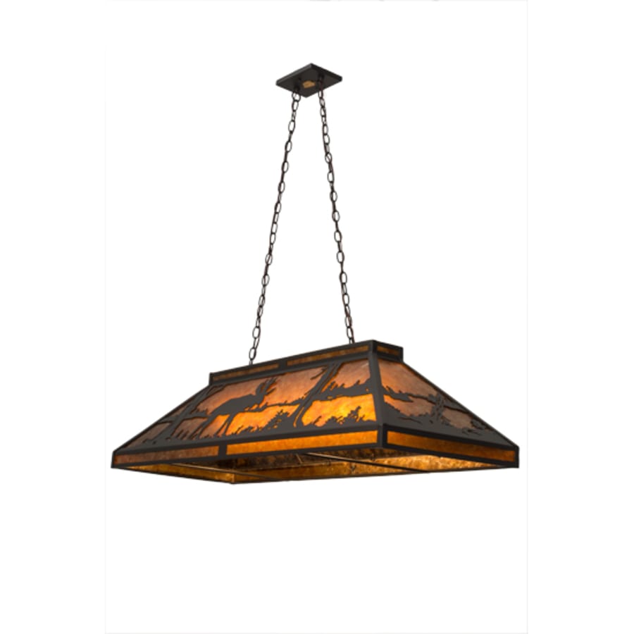 Moose and Black Bear 9-Light 48" Wide Linear Pendant