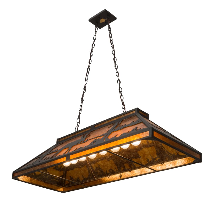 Moose and Black Bear 9-Light 48" Wide Linear Pendant