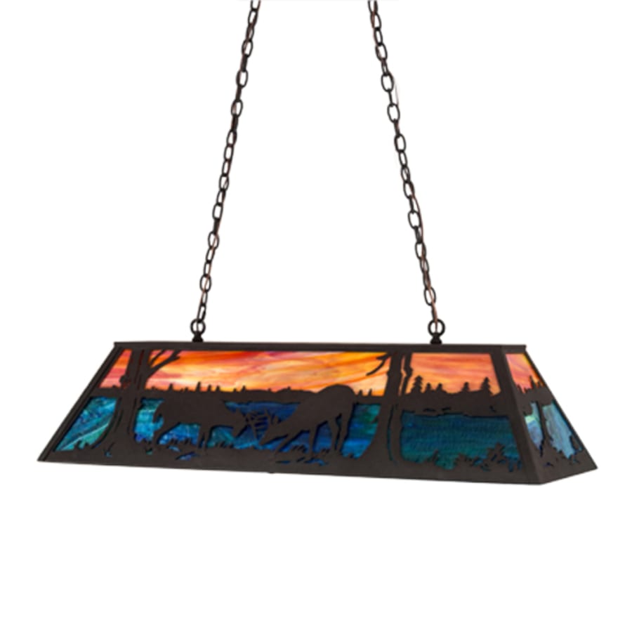 linear pendant shown as a main product image for long counters