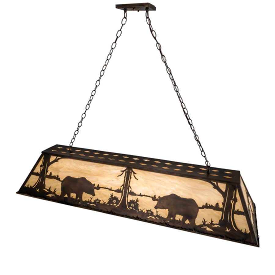 Nine-Light 61" Wide Billiard Linear Pendant