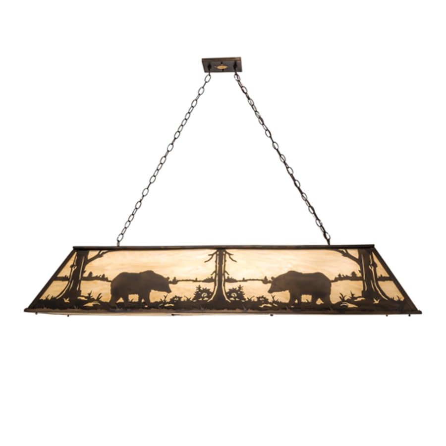 Nine-Light 61" Wide Billiard Linear Pendant