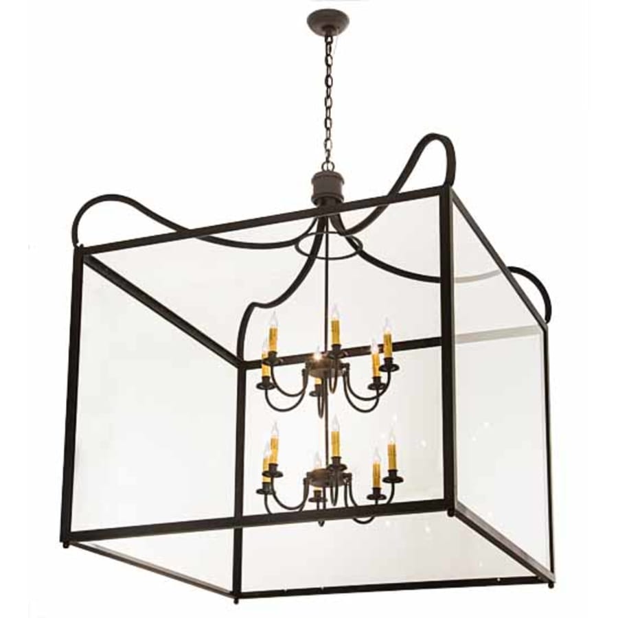 Sixteen-Light 61" Wide Taper Candle Pendant
