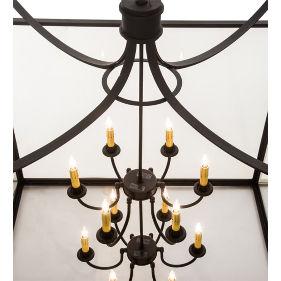 Sixteen-Light 61" Wide Taper Candle Pendant