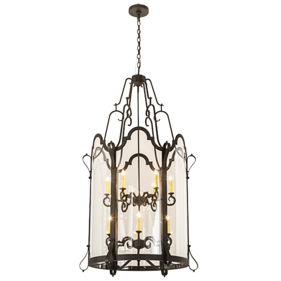 Twelve-Light 33" Wide Taper Candle Pendant