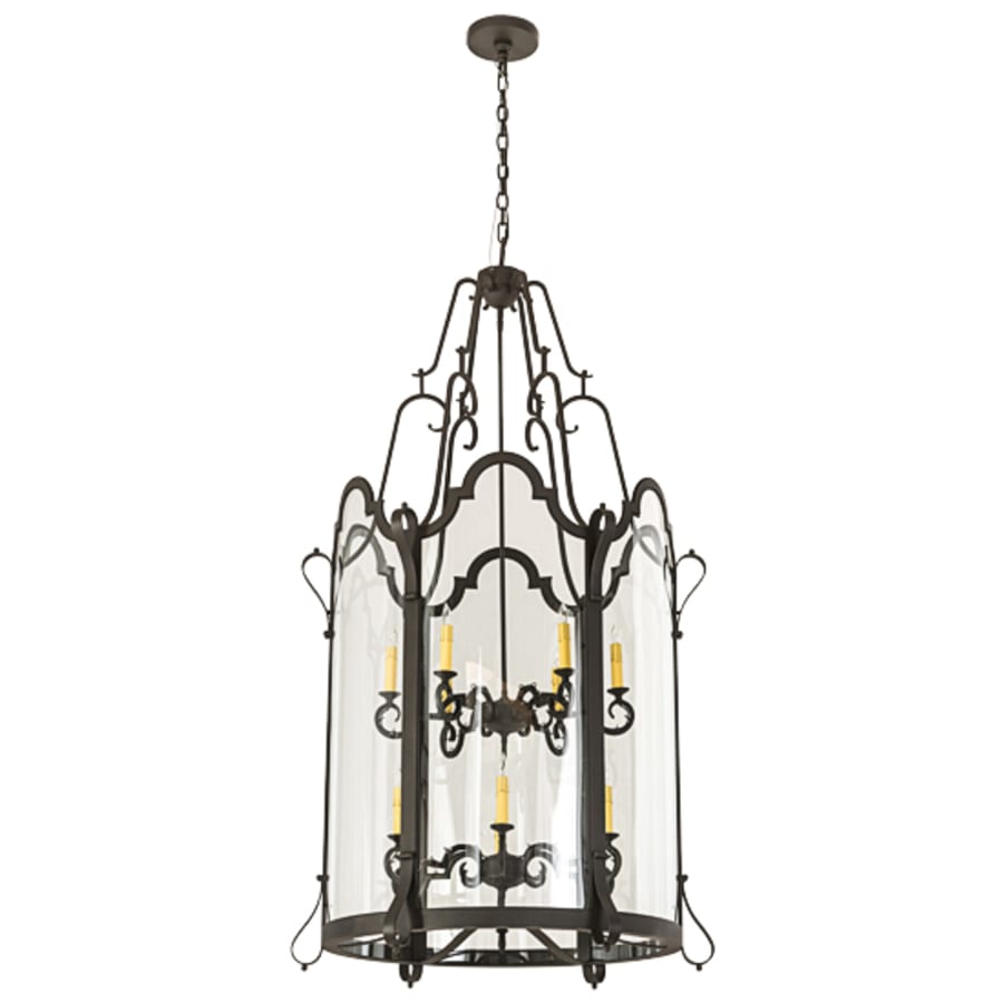 Twelve-Light 33" Wide Taper Candle Pendant