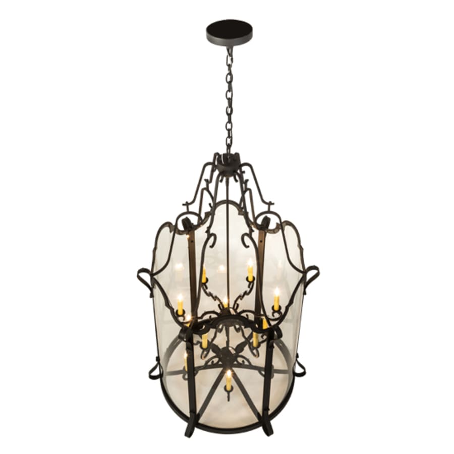 Twelve-Light 33" Wide Taper Candle Pendant
