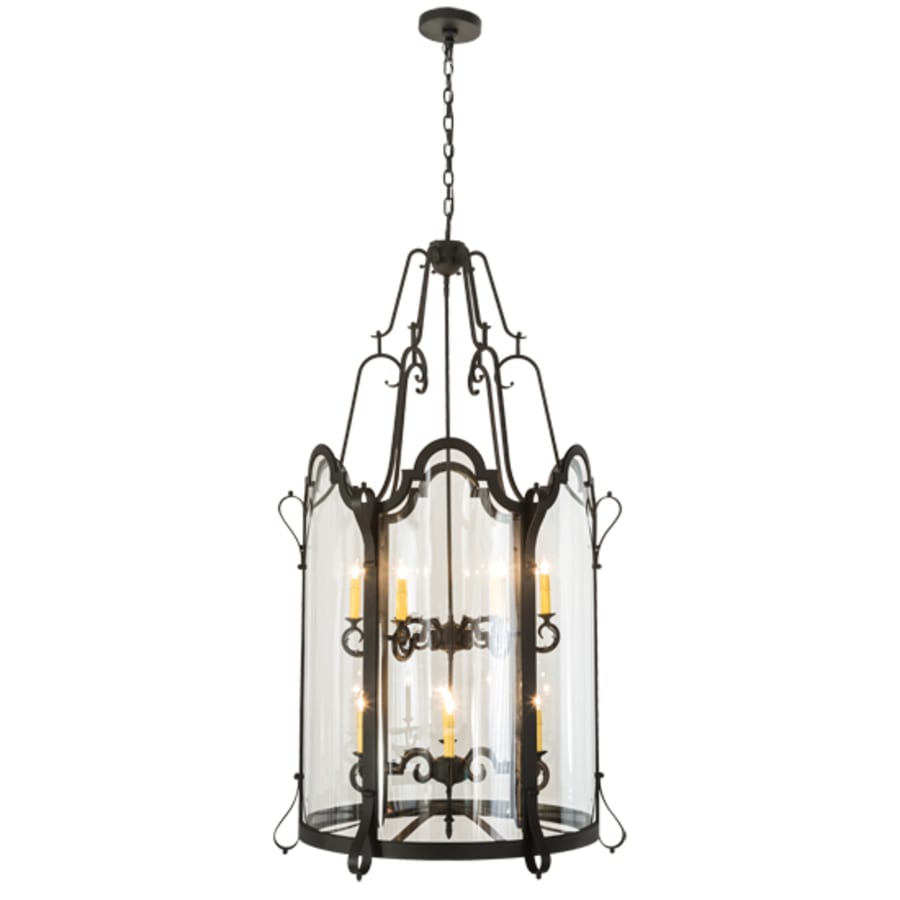 Twelve-Light 33" Wide Taper Candle Pendant